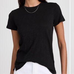 ATM Schoolboy Tee Black Slub